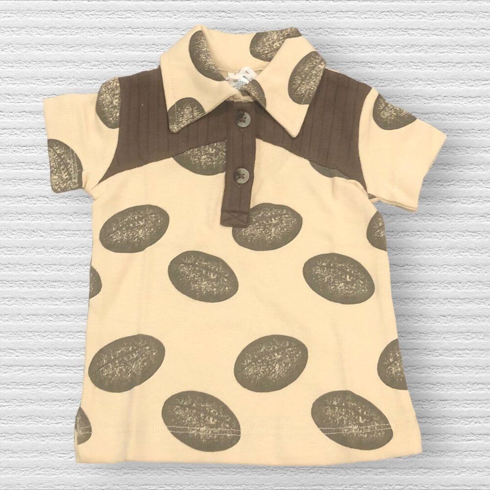 Kate Quinn | Color Block | Vintage Football | Polo | Shirt 3/6 Months